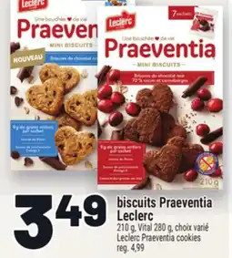 Metro BISCUITS PRAEVENTIA LECLERC | LECLERC PRAEVENTIA COOKIES offer