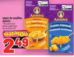 Metro REPAS DE NOUILLES ANNIE'S | ANNIE'S NOODLE MEAL offer