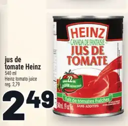 Metro JUS DE TOMATE HEINZ | HEINZ TOMATO JUICE offer