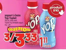 Metro YOGOURT À BOIRE YOP YOPLAIT | YOPLAIT YOP DRINKABLE YOGURT offer