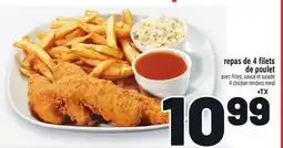 Metro REPAS DE 4 FILETS DE POULET | 4 CHICKEN TENDERS MEAL offer
