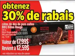 Metro CÔTES DE DOS DE PORC CUITES BBQ BÂTON ROUGE | BÂTON ROUGE COOKED BBQ PORK BACK RIBS offer
