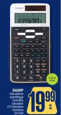 Jean Coutu SHARP Scientific calculator offer