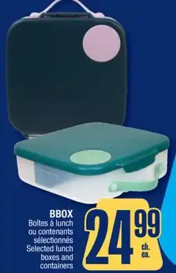 Jean Coutu BBOX Selected lunch boxes and containers offer