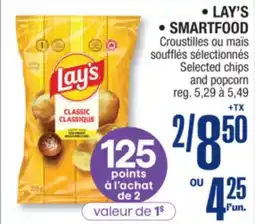 Jean Coutu LAY'S, SMARTFOOD Selected chips and popcorn offer