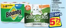 Jean Coutu BOUNTY, CASCADES Selected paper towels offer