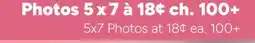 Jean Coutu 5x7 Photos offer
