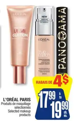Jean Coutu L'ORÉAL PARIS Selected makeup products offer