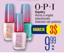 Jean Coutu OPI Selected nail polishes offer