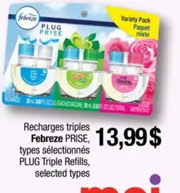 Jean Coutu Febreze PLUG Triple Refills offer