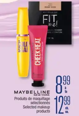 Jean Coutu MAYBELLINE NEW YORK Selected makeup products offer
