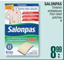 Jean Coutu SALONPAS Pain relief patches offer