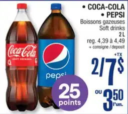 Jean Coutu COCA-COLA, PEPSI Soft drinks offer
