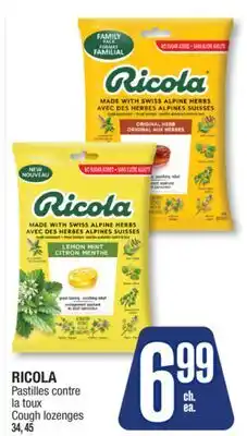 Jean Coutu RICOLA Cough lozenges offer