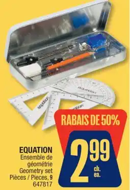Jean Coutu EQUATION Geometry set offer