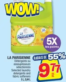 Jean Coutu LA PARISIENNE Selected laundry detergents and fabric softeners offer