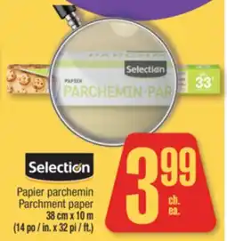 Jean Coutu SELECTION Parchment paper offer