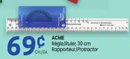 Uniprix ACME Règle/Ruler, 30 cm Rapporteur/Protractor offer