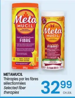 Uniprix METAMUCIL Thérapies par les fibres sélectionnées/ Selected fiber therapies offer