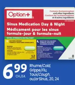 Uniprix Option + Rhume/Cold, Grippe/Flu, Toux/Cough, ou/or Sinus offer