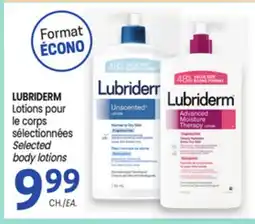 Uniprix LUBRIDERM Lotions pour le corps sélectionnées/ Selected body lotions offer