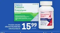 Uniprix Option+ Produits naturels sélectionnés / Selected natural products offer
