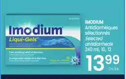 Uniprix IMODIUM Antidiarrhéiques sélectionnés / Selected antidiarrheals offer
