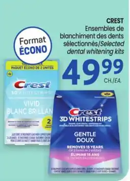 Uniprix CREST Ensembles de blanchiment des dents sélectionnés /Selected dental whitening kits offer