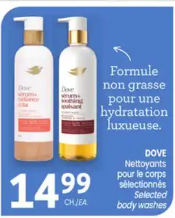 Uniprix DOVE Nettoyants pour le corps sélectionnés/ Selected body washes offer