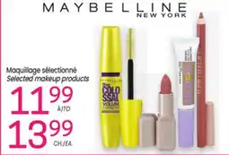 Uniprix MAYBELLINE NEW YORK Maquillage sélectionné/ Selected makeup products offer