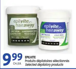 Uniprix EPILVITE Produits dépilatoires sélectionnés / Selected depilatory products offer