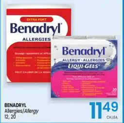Uniprix BENADRYL Allergies/Allergy offer