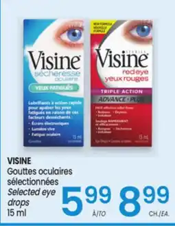 Uniprix VISINE Gouttes oculaires sélectionnées/ Selected eye drops offer