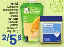 Uniprix NESTLÉ Collations sélectionnées/ Selected snacks, OPTION+ Gelée de pétrole/Petroleum jelly offer