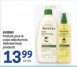 Uniprix AVEENO Produits pour le corps sélectionnés/ Selected body products offer