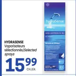 Uniprix HYDRASENSE Vaporisateurs sélectionnés/Selected sprays offer