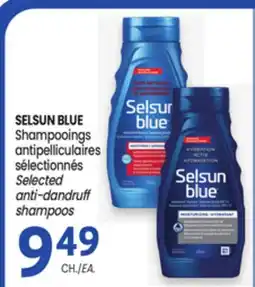 Uniprix SELSUN BLUE Shampooings antipelliculaires sélectionnés/ Selected anti-dandruff shampoos offer
