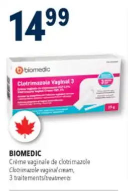 Familiprix BIOMEDIC, Clotrimazole vaginal cream, 3 treatments offer