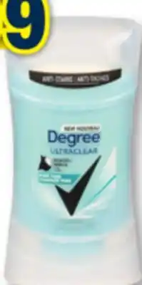 Familiprix DEGREE, Selected antiperspirants or deodorants offer