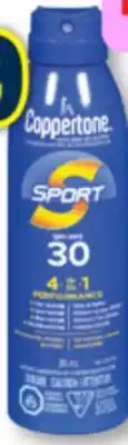 Familiprix Coppertone Sport SPF30 Sunscreen Spray offer