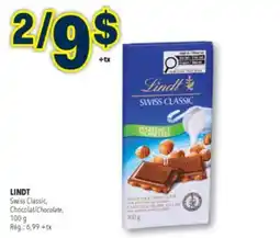 Familiprix LINDT, Swiss Classic, Chocolate offer