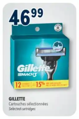 Familiprix GILLETTE Selected cartridges offer