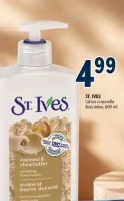 Familiprix St. ives body lotion oatmeal & shea butter offer