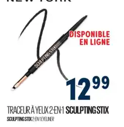 Familiprix Maybelline New York Sculpting Stix double-ended eyeliner pencil with brush #016 Black Blur offer