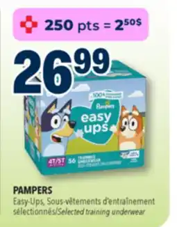 Familiprix PAMPERS, Easy-Ups, Selected training underwear offer