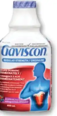 Familiprix Gaviscon regular strength antiacid liquid fruit blend offer