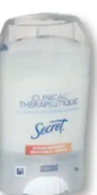 Familiprix SECRET Selected antiperspirants or deodorants offer