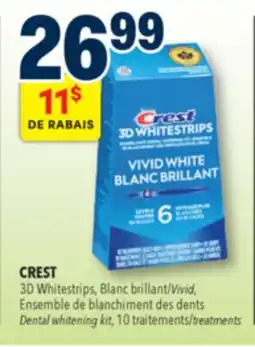Familiprix Crest 3D Whitestrips dental whitening kit classic vivid offer