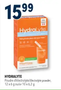 Familiprix Hydralyte orange flavour electrolyte powder offer
