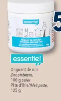 Familiprix Essentiel zinc ointment offer